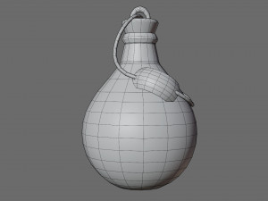 Cartoon flasks 3D Model