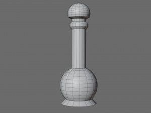 Cartoon flasks 3D Model