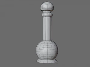 Cartoon flasks 3D Model