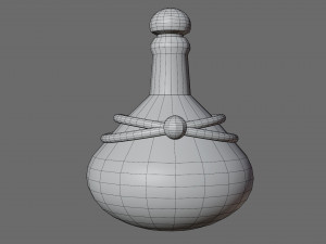 Cartoon flasks 3D Model