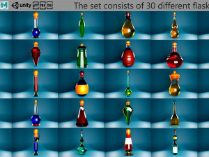 Flasks 3D Model