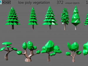 Cartoon vegetation 2 3D 模型