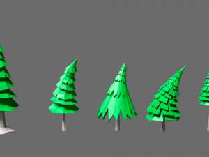 Cartoon vegetation 2 Modelo 3D