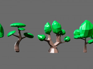 Cartoon vegetation 2 Modelo 3D
