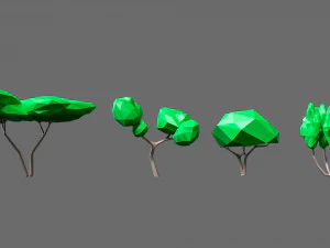Cartoon vegetation 2 3D Model