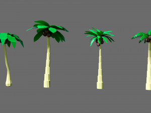 Cartoon vegetation 2 Modelo 3D