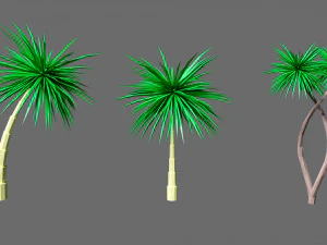 Cartoon vegetation 2 3D Model
