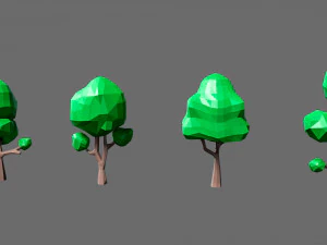 Cartoon vegetation 2 3D Model