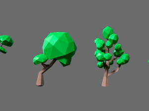 Cartoon vegetation 2 3D Model