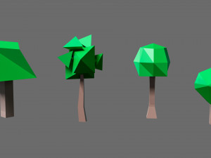 Cartoon vegetation 2 Modelo 3D