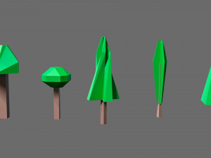Cartoon vegetation 2 Modelo 3D