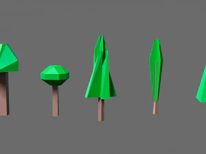 Cartoon vegetation 2 3D Model