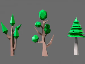 Cartoon vegetation 2 3D Model