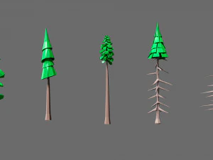 Cartoon vegetation 2 3D Model