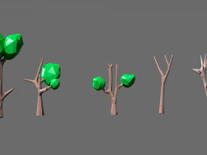 Cartoon vegetation 2 3D Model