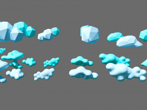 Cartoon vegetation 2 Modelo 3D