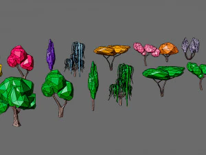 Cartoon vegetation 2 3D Model