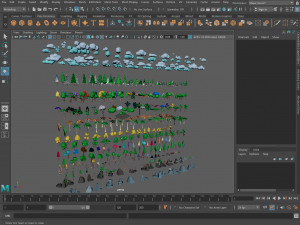 Cartoon vegetation 2 Modelo 3D