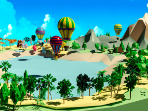 Wild island Modèle 3D