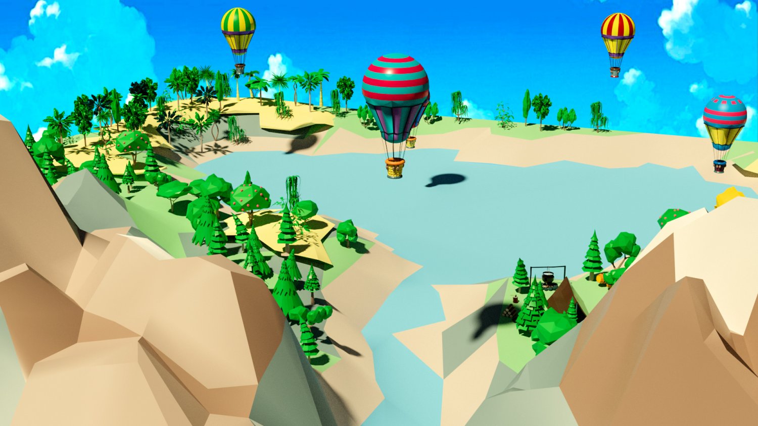 Wild island 3D Модель in Ландшафты 3DExport