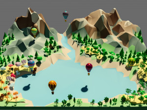 Wild island Modèle 3D