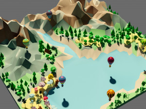 Wild island Modèle 3D