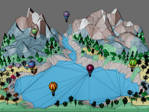 Wild island Modèle 3D