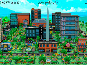 Low poly city 3D Model