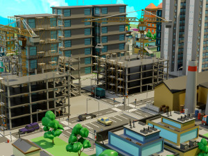 Industrial city Model 3D