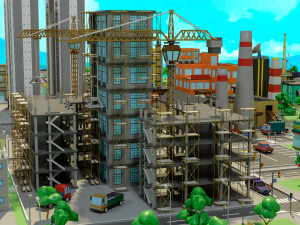 Industrial city Model 3D