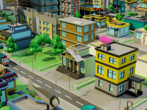 Industrial city Model 3D