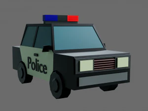 Low poly cars 3D Model