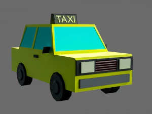 Low poly cars 3D Model