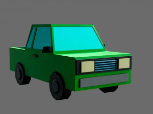 Low poly cars 3D Model