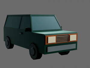 Low poly cars 3D Модель