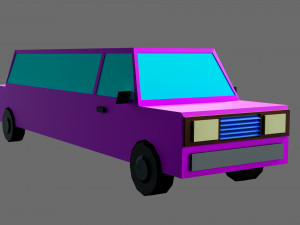 Low poly cars 3D Модель