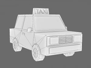 Low poly cars 3D Model