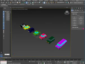 Low poly cars 3D Model