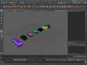 Low poly cars 3D Model