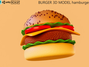 BURGER 3D MODEL hamburger 3D Model
