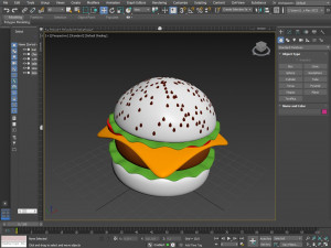 BURGER 3D MODEL hamburger Modelo 3D
