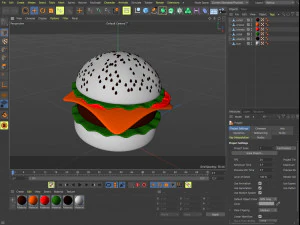 HAMB&Uacute;RGUER MODELO 3D hamb&uacute;rguer Modelo 3D