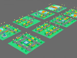 Props for the city 3D Model