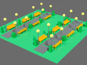 Props for the city 3D Model