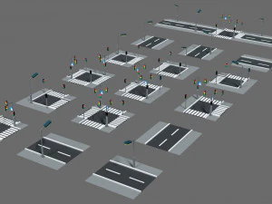 Props for the city 3D Model