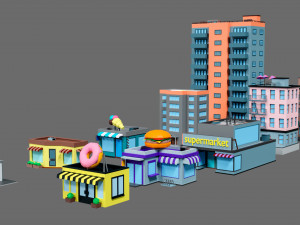 Props for the city Modelo 3D