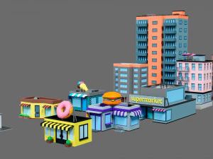 Props for the city 3D Model
