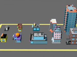 Props for the city 3D Model