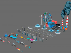 Props for the city Modelo 3D