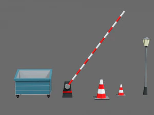 Props for the city 3D Model